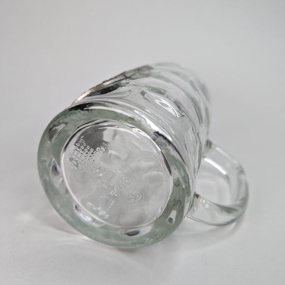 German Stein Glass .5L with Deutchland Eagle Medallion - Picture 5 of 11